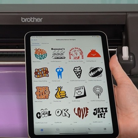 Brother Bellissimo CT1 : motifs exclusifs dans l'application Artspira