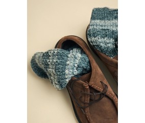 Catalogue Phildar n°284 Chaussettes à tricoter - modèle Emery porté
