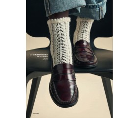 Catalogue Phildar n°284 Chaussettes à tricoter - modèle Emma écru