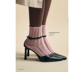 Catalogue Phildar n°284 Chaussettes à tricoter - modèle Elsy B églantine