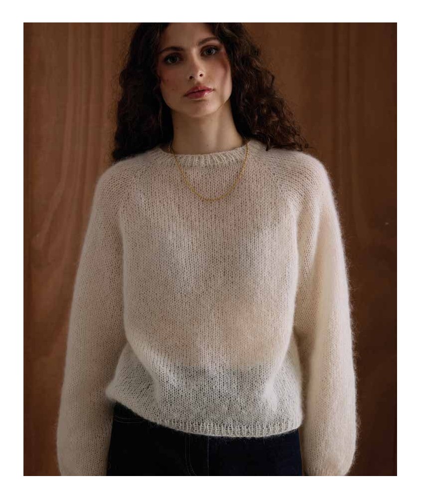 Pull Diane mohair - Patron tricot Phildar - modèle porté