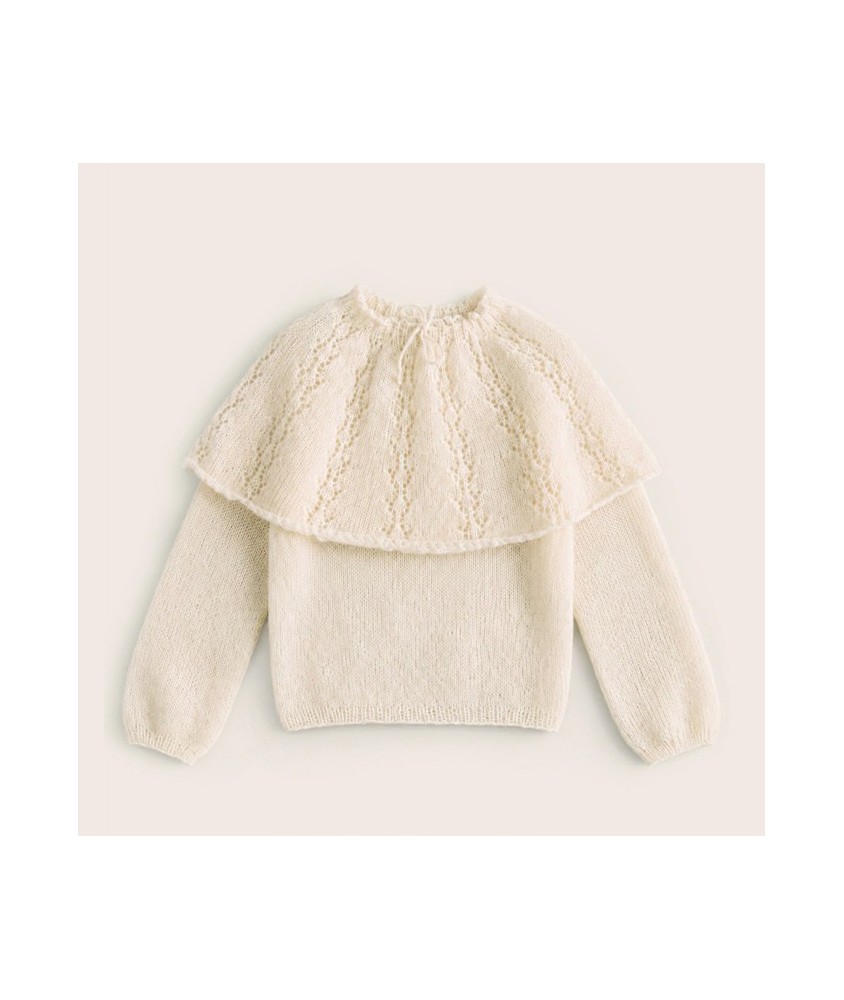 Chauffe-épaules Diane - Patron tricot Phildar - modèle fini à plat