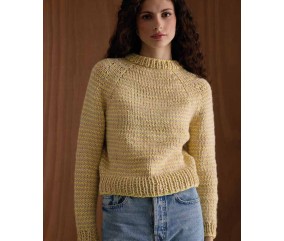 Pull Dixie A rayé - Patron tricot Phildar - modèle porté