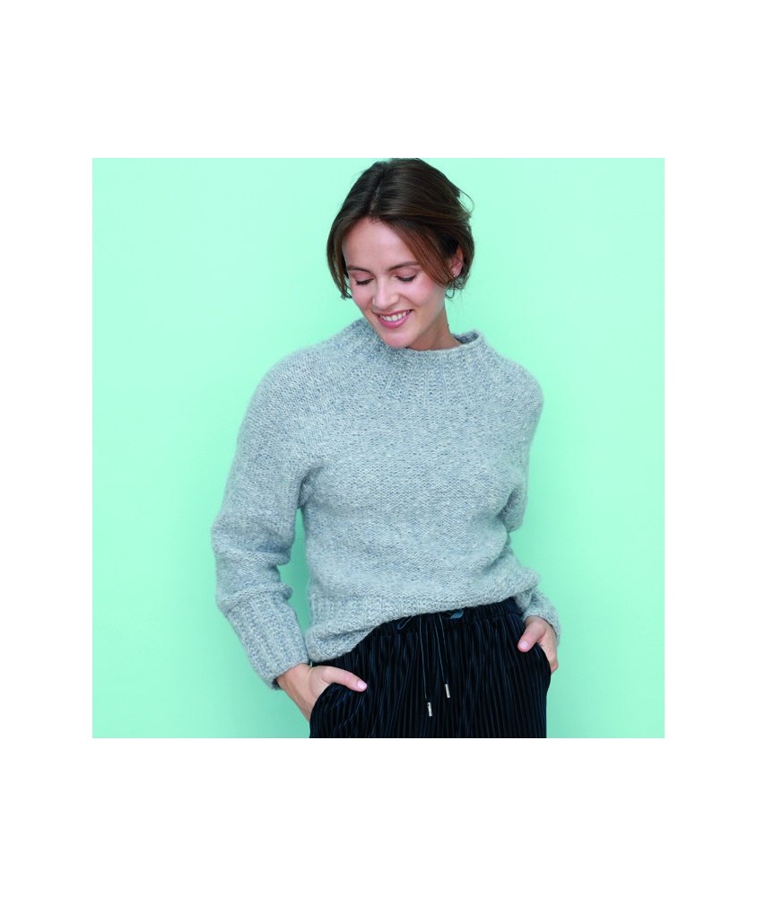 Pull Dolly alpaga - Patron tricot Phildar - modèle porté