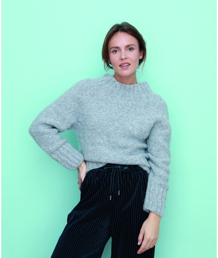 Pull Dolly alpaga - Patron tricot Phildar - modèle porté
