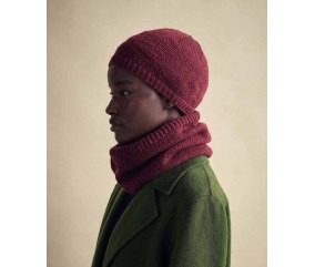 Bonnet et snood Dalia - Patron tricot Phildar - modèle porté