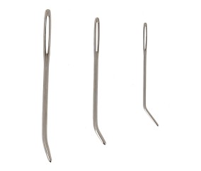 Aiguilles à pointes courbées Bohin - Lot de 3 tailles pour tricot et crochet