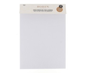 Papier hydrosoluble autocollant Bohin A5 - Transfert de broderie, blister de 2
