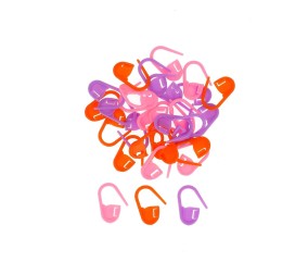 Marqueurs de mailles Bohin 10 x 21 mm - Lot de 30 couleurs