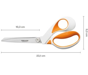 Ciseaux de tailleur RazorEdge Softgrip 23 cm Fiskars - dimensions