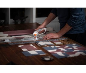 Cutter rotatif Softgrip titane 45 mm Fiskars - découpe de bandes à la règle
