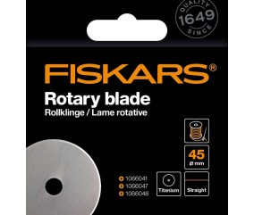 Lame rotative titane 45 mm Fiskars - emballage face avant