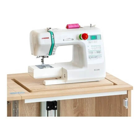 Meuble de couture Tailormade Compact, machine sur l'ascenseur