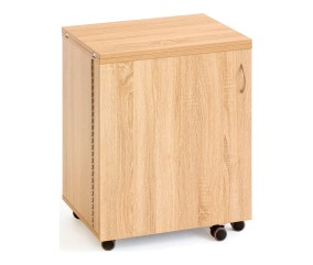 Meuble de couture Tailormade Compact Hêtre - fermé, porte verrouillable