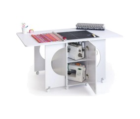 Table de coupe Tailormade Cutting Table 2 Blanc - ouverte en situation