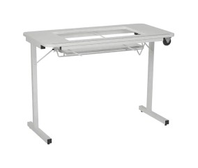 Table de couture pliante Tailormade blanche - dépliée