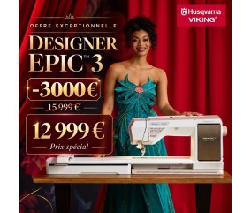 Husqvarna Viking Designer Epic 3 - offre spéciale 12 999 € au lieu de 15 999 €
