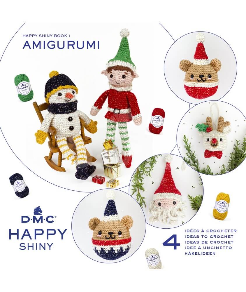 Livret Happy Shiny Book 1 Amigurumi DMC - couverture
