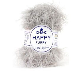 Fil Happy Furry DMC - pelote coloris 902 Gris
