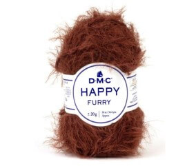 Fil Happy Furry DMC - pelote coloris 904 Rouille