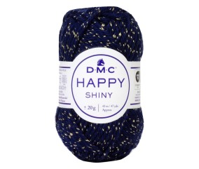 Fil Happy Shiny DMC - pelote coloris 758 Bleu marine