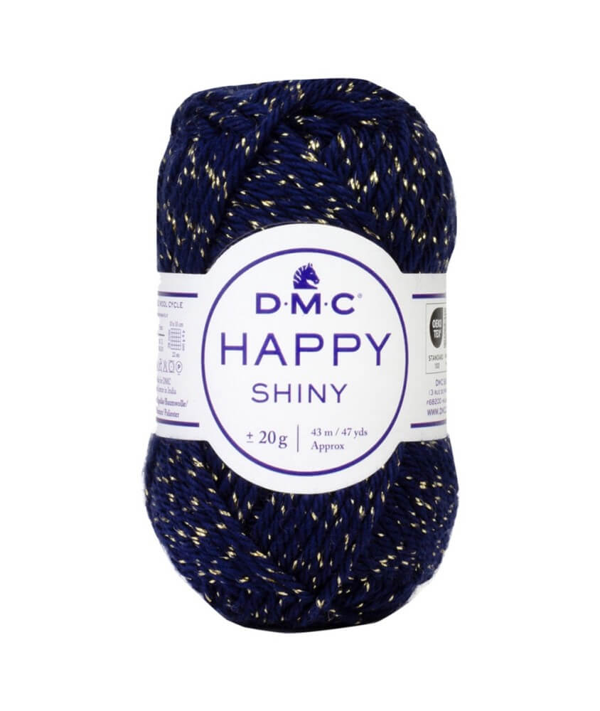 Fil Happy Shiny DMC - pelote coloris 758 Bleu marine