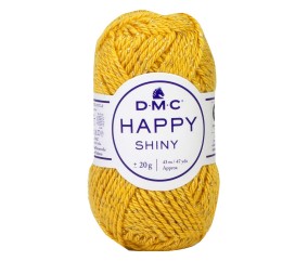 Fil Happy Shiny DMC - pelote coloris 794 Jaune