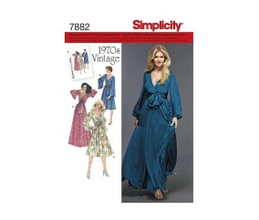 Patron Simplicity 8013 Robe vintage '70