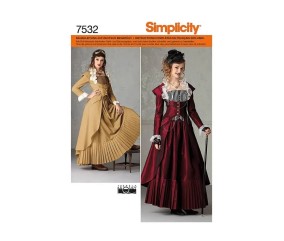 Patron Simplicity 2172 - Déguisement Costume robe historique