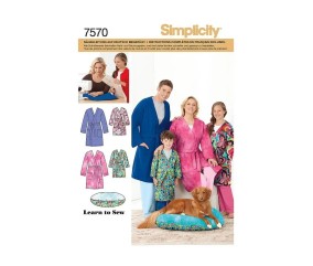Patron Simplicity 1946 Peignoirs la Famille