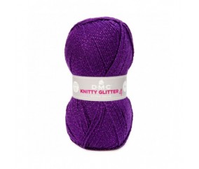 Pelote de laine brillante KNITTY 4 GLITTER - DMC 225 VIOLET