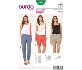 Patron Burda 6938 Pantalon...