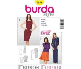 Patron Burda 6988 Robe