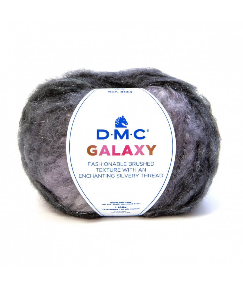 Pelote de laine brillante GALAXY - DMC gris 451