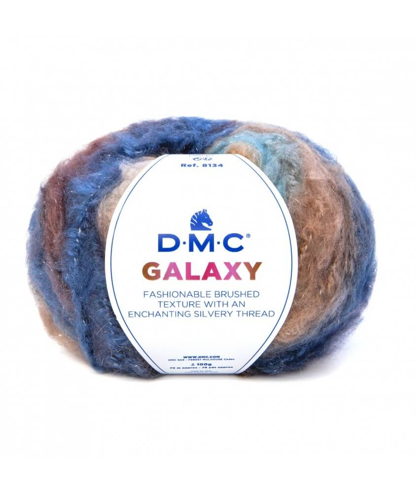 Pelote de laine brillante GALAXY - DMC 454 bleu