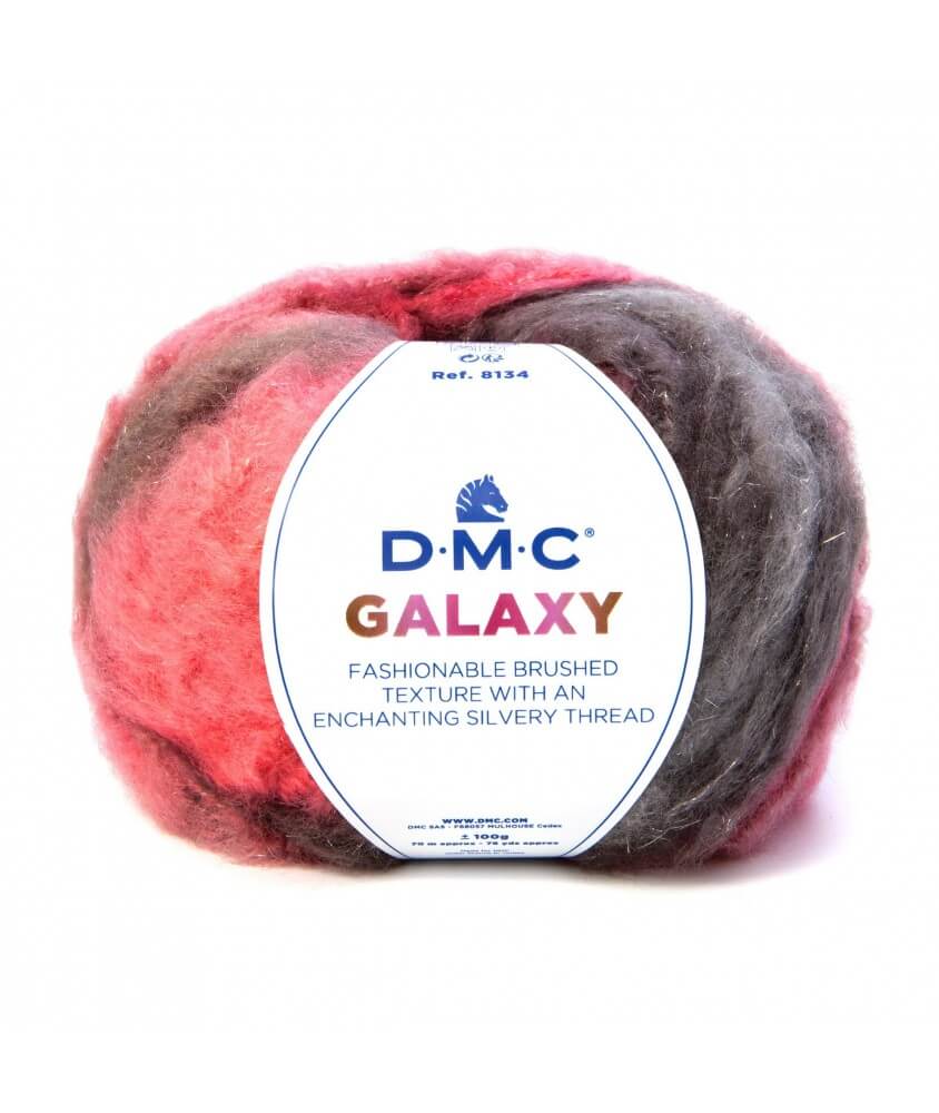 Pelote de laine brillante GALAXY - DMC 456 rose