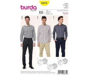 Patron Burda 6874 Chemise...