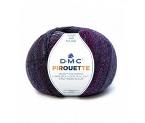 Pelote de laine PIROUETTE - DMC 842 violet
