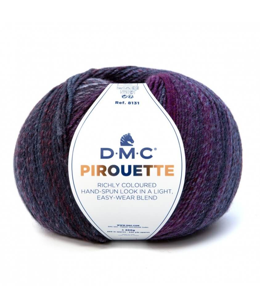 Pelote de laine PIROUETTE - DMC 842 violet