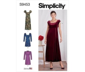 Patron Simplicity 9453 - Robe pour femme du 34 au 52 FR