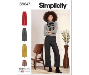 Patron Simplicity 9647 - Pantalon et short du 34 au 50 (FR)