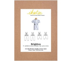 Patron pantalon et short bébé BRIGHTON pochette