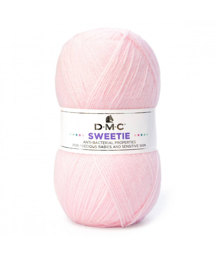 Pelote de laine layette SWEETIE - DMC 610 rose
