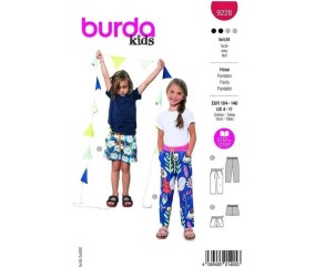 Patron Burda 9228 - Short hawaïen pour enfants