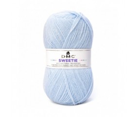 Pelote de laine layette SWEETIE - DMC bleu 611