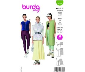Patron Burda 5764 - Gilets matelassés