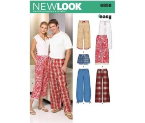 Patron New Look 6859 Pantalon, pantacourt, short