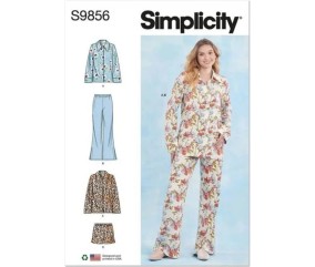 Patron Simplicity 9856 - Vêtements de nuit pour dames