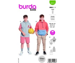 Patron Burda 9213 - Pullover