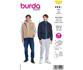 Patron Burda 5681 - Blouson et gilet